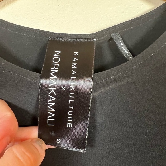 KAMALI KULTURE x NORMAKAMALI Long Sleeve Midi Black Dress Size Small - Picture 3 of 7